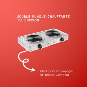 plaque chauffante de cuisson double