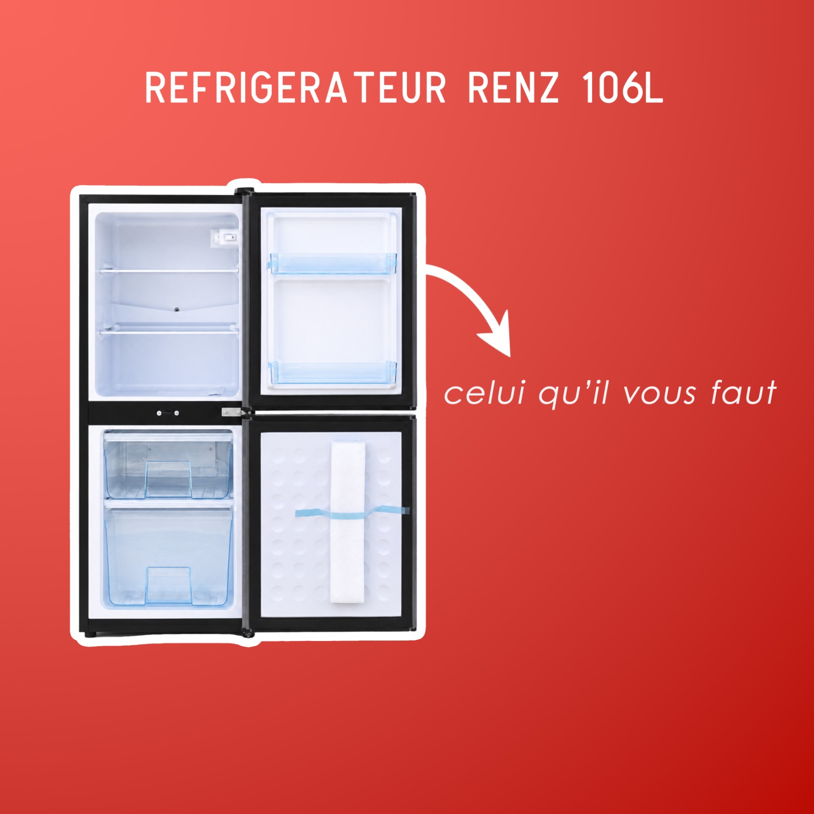 refrigerateur renz 106l refrigerateur renz 106l