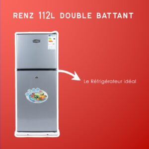 réfrigérateur renz 112l double battant