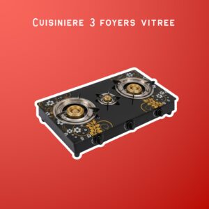 cuisinière 2 foyers vitrée